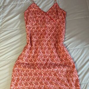 Tramp Pink Floral Midi Slip Dress